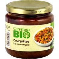 Plat cuisiné bio courgettes Provençale Carrefour Bio