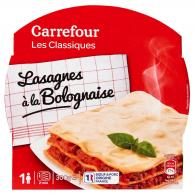 Plat cuisiné lasagnes à la bolognaise Carrefour