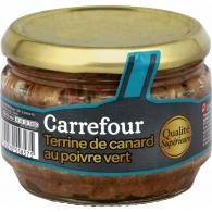 Terrine de canard poivre vert Carrefour