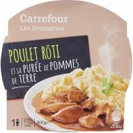 Plat cuisiné poulet purée Carrefour