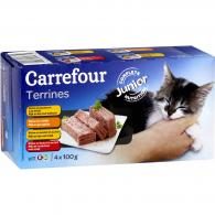 Pâtée pour chat Junior 4 variétés Carrefour