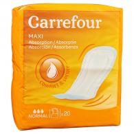 Serviettes hygiéniques normal maxi absorption Carrefour