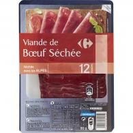 Viande de bœuf séchée dans les Alpes Carrefour