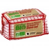 Beurre moulé demi-sel Carrefour Bio