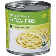 Haricots beurre extra-fins Carrefour