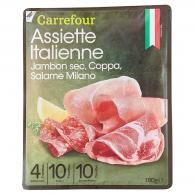 Plateau charcuterie assiette italienne Carrefour