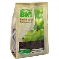 Raisins secs sultanines Carrefour Bio