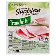 Jambon supérieur sans couenne Carrefour