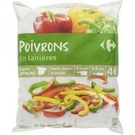 Poivrons en lanières Carrefour