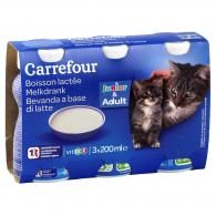 Boisson lactée pour chat junior & adulte Carrefour