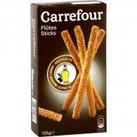 Biscuits apéritif flûtes sésame Carrefour
