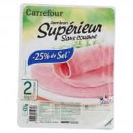 Jambon supérieur sans couenne Carrefour