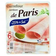 Jambon -25% de sel Carrefour