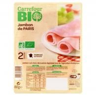 Jambon bio Carrefour Bio