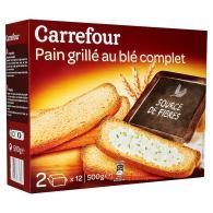 Pain grillé au blé complet Carrefour