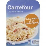 Plat cuisiné riz au poulet champignons Carrefour