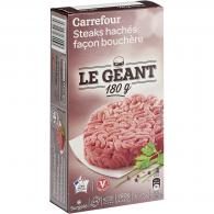 Steaks hachés Le Géant façon bouchère Carrefour