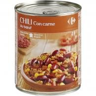 Plat cuisiné Chili con Carne au bœuf Carrefour