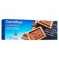 Biscuits petit beurre tablette de choco Carrefour