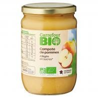 Compote bio de pommes allégée en sucres Carrefour Bio