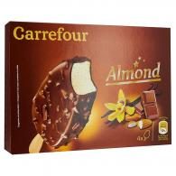 Glaces vanille chocolat au lait amand Carrefour