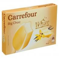 Glaces big choc white Carrefour