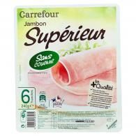 Jambon sans couenne Carrefour