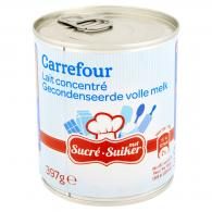 Lait concentré sucré Carrefour