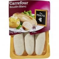 Boudins blancs au Porto Carrefour