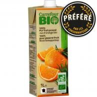 Jus d’orange bio 100% pur fruit pressé Carrefour Bio