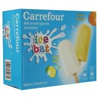 Glaces orange citron Carrefour