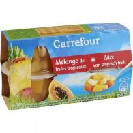 Fruits au sirop fruits tropicaux Carrefour