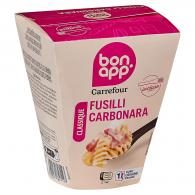 Pasta box fusilli carbonara Carrefour Bon App’