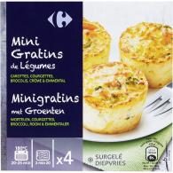 Légumes cuisinés mini gratins de légumes Carrefour