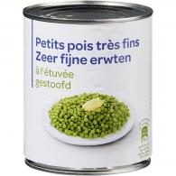 Petits pois très fins à l’étuvée