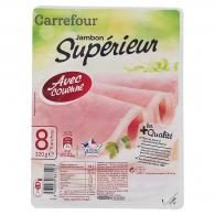 Jambon supérieur avec couenne Carrefour