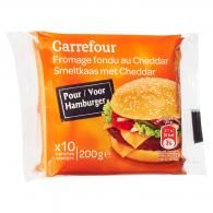 Fromage fondu au cheddar en tranches Carrefour