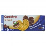 Biscuits palmiers nappés de chocolat au Carrefour