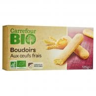 Biscuits bio boudoirs aux œufs frais Carrefour Bio