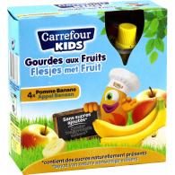 Compotes pomme banane s/sucres ajoutés Carrefour Kids
