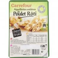 Aiguillettes de poulet rôti entières Carrefour