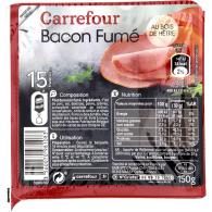 Bacon fumé Carrefour