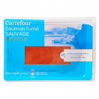 Saumon fumé sauvage Pacifique Carrefour