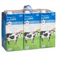 Lait demi-écrémé Carrefour