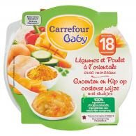 Plat bébé légumes et poulet dès 18 mois Carrefour Baby