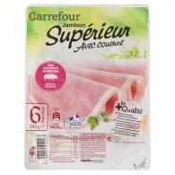 Jambon avec couenne Carrefour