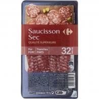 Saucisson sec pur porc Carrefour