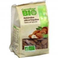 Amandes s/sel ajouté décortiquées Carrefour Bio