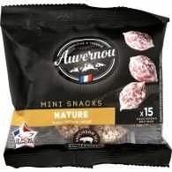 Mini saucissons secs nature Auvernou