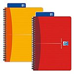 Cahier double spirale – Oxford – A5 – 14,8 x 21 cm – grands carreaux – 180 pages – coloris assortis